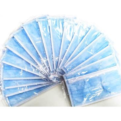 China CE Approval 3 Layer Disposable Medical Surgical Face Mask With Earloop for sale