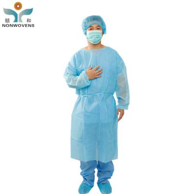 China Pp Sms Ppe Disposable Isolation Gown Nonwoven Fabric 60gsm for sale