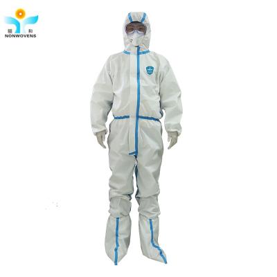 China 65GSM Disposable Protective Wear Medical Ppe Personal Protective Suit for sale