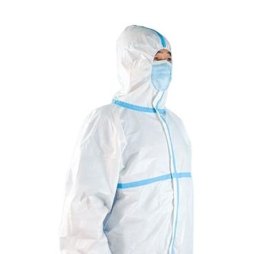 China Non Woven Disposable Coverall Suit Medical Coverall Protect Wear Clothes for sale
