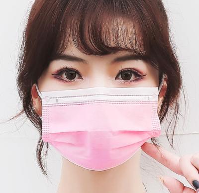China Comfortable 3 Ply Disposable Face Mask 17.5*9.5cm Nonwoven Fabric for sale