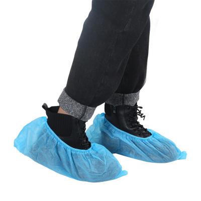 China Eco Friendly SMS Disposable Shoe Covers Anti Skid Rainproof for sale