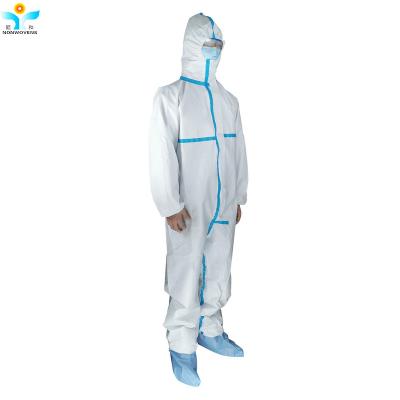 China PPE Safety Disposable Protctive Wear S - 5XL SBPP Coverall For Personal Protective Equipment for sale