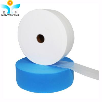 China TNT 1.6m PP Non Woven Fabric 35gsm For Gown Roll Blue Color for sale