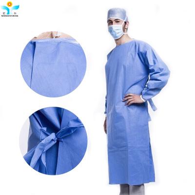 China Non Sterile Smms Disposable Surgical Gown 35gsm Medical Level for sale