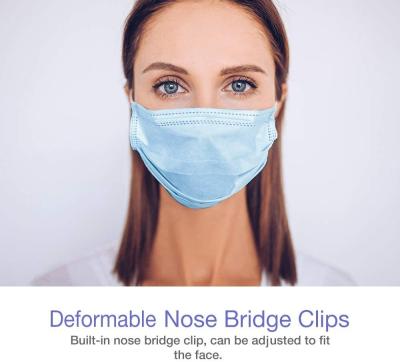 Chine Masque protecteur jetable respirable médical enflé de 3 plis de fonte non stérile à vendre