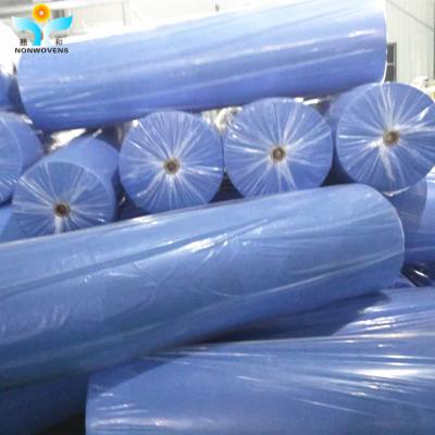 China Rolos de tecido de pano não tecido 60g 1,6m Material PP alto Tela TNT SMS Spunbond à venda
