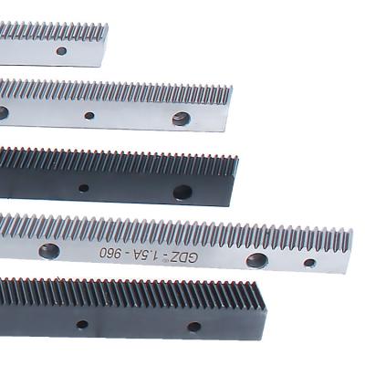 China High precision C45 steel material helical gear rack in sliver and black color scheme for sale