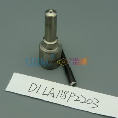 China DLLA118P2203 high pressure fog nozzle Komatsu Cummins DLLA118P 2203 bosch nozzle diesel opel 0433 172 203 for sale