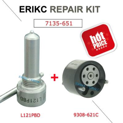 China ERIKC 7135-651 diesel injector 9308621C valve nozzle repair kits L121PBD 9308-621C valve for EJBR02201Z EJBR01302Z EJBR0 for sale
