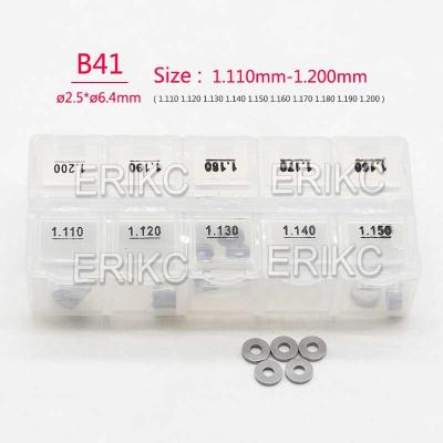 China ERIKC Original Injector Shim Kits B41 Diesel Common Rail Adjusting Shim Size 1.11-1.2mm for Bosch for sale