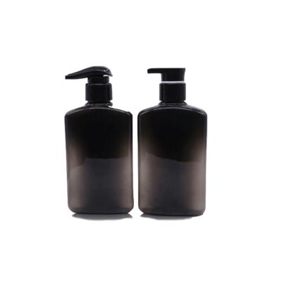 China Black 250ml Oblong Hand Sanitizer Bottle Hand Sanitizer Empty Pump Bottle for sale
