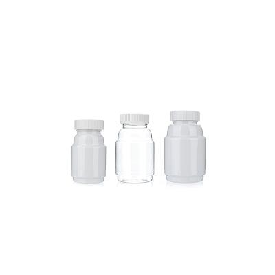 China PET 4oz 120ml Plastic Medicine Bottles Capslue Bottle Clear Standard Pill for sale