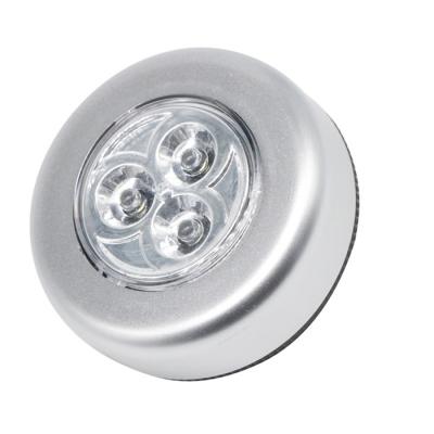 China LED Light DC5V Night Lamp Touch Sensor AAA Battery Powered Silver Color for sale