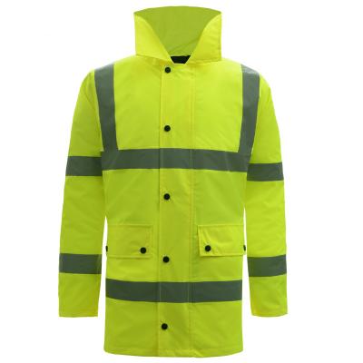 China Hot Selling Men's Reflective Jackets Water Proof Safety Jacket Coats Safety Jacket With Reflective Tape for sale