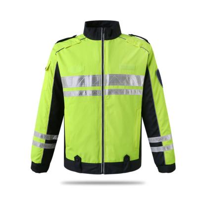 China Water proof reflective clothing is safe and detachable reflective coat traffic duty reflective clothing jacket for sale