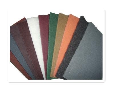 China Orange Green Non Woven Abrasive Pads Grey Non Woven Sanding Pads for sale