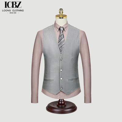 China Customized Black Suit Vest for Men's Business Formal Wear as Groom's Wedding Best Man for sale