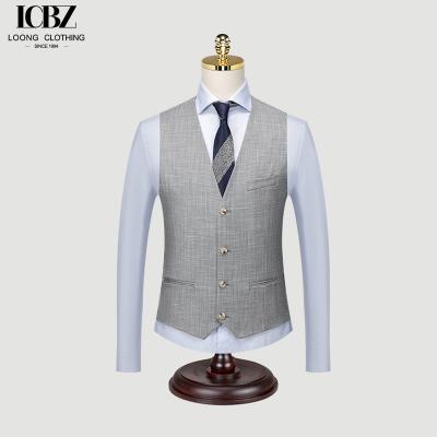 China Support 7 Days Sample Order Lead Time Woven Slim Work Vest for Groom's Wedding Suit for sale