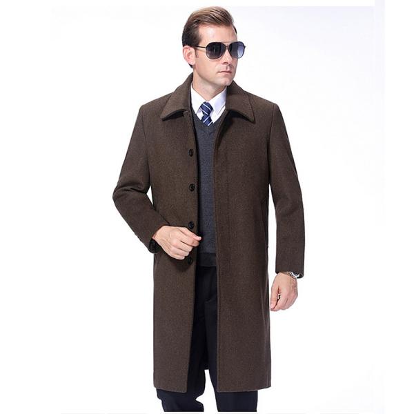 Quality Autumn Winter Business Casual Woolen Suit Coat with Plus Velvet Lining and Large for sale