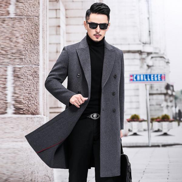 Quality Sustainable and Grade Men's Double-Sided Cashmere Coat for Winter Business Casual for sale