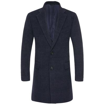 China Autumn And Winter Retro Wool Warm Loose Big Yards Men's Long Coat Woven and Warm for sale