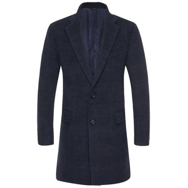 Quality Autumn And Winter Retro Wool Warm Loose Big Yards Men's Long Coat Woven and Warm for sale