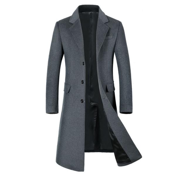 Quality Nonwoven Weaving Method LCBZ Waterproof Thick Knee Length Wool Jacket for Men for sale