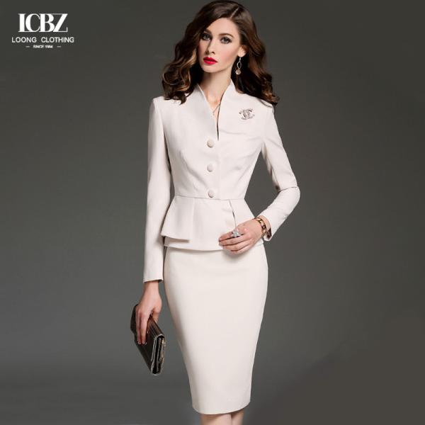 Quality Formal Office Suites Women Suits Dress Skirt Office Formal Dress NO Hooded Two for sale