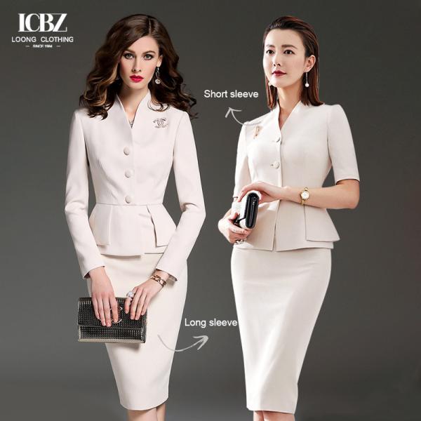 Quality Formal Office Suites Women Suits Dress Skirt Office Formal Dress NO Hooded Two for sale