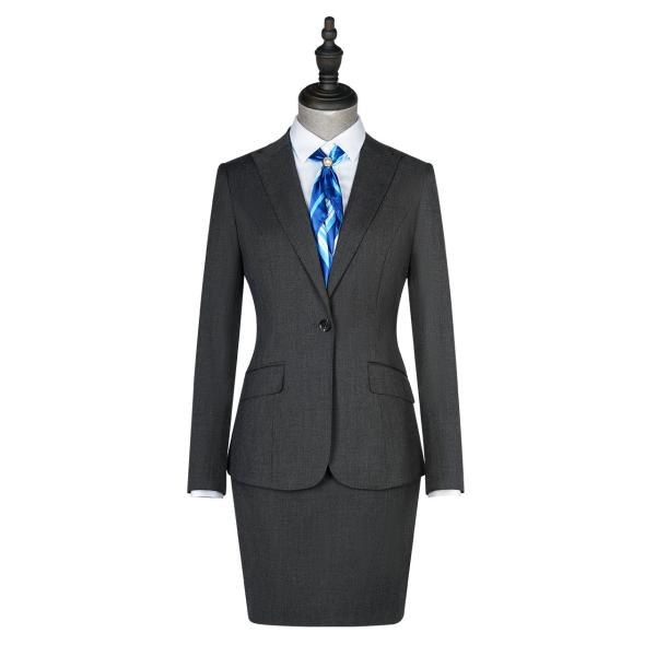Quality Ladies Business Office Formal Skirt Suit Set 2 Pieces Blazer and Skirt Quantity for sale