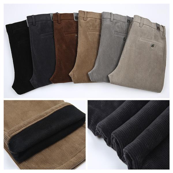 Quality Autumn and Winter Casual Pants Plus Fleece Warm Winter Corduroy Thickened Loose for sale