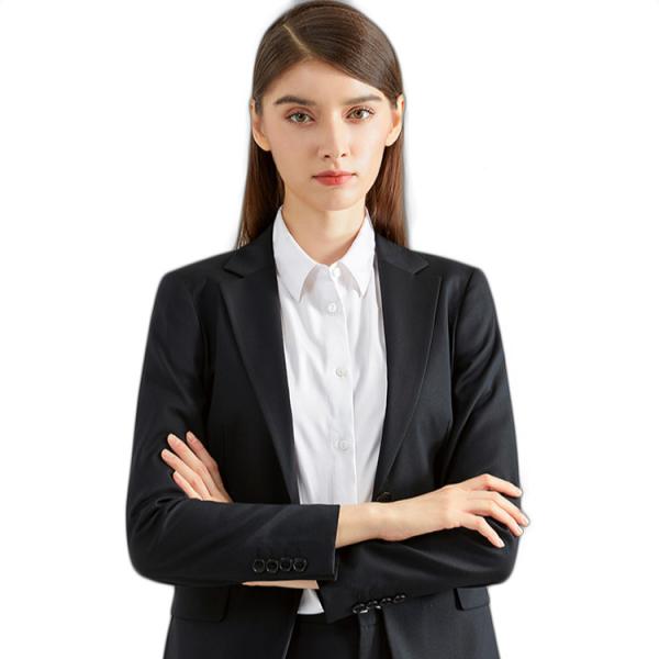 Quality Professional Slim Fit Ladies Blazers Office Wearing Suit with Windproof Fabric Design for sale