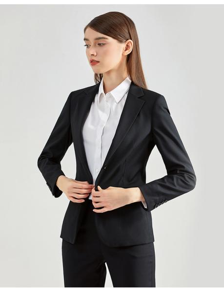 Quality Professional Slim Fit Ladies Blazers Office Wearing Suit with Windproof Fabric for sale