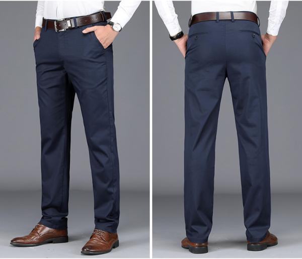Quality 2022 Men's Formal Business Trousers with Baggy Pants and Top Coat in Plain Dyed for sale