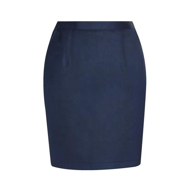 Quality Work Occasion Knee-Length Plain Dyed Button Cotton Pencil Skirt for Elegant Office Lady for sale