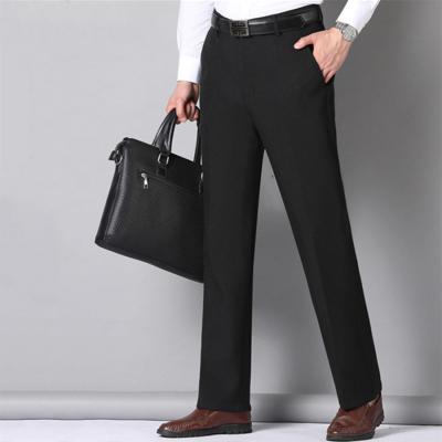 China Pantalones de algodón ligero de cintura alta para hombres Pantalones de trabajo con banda elástica Lavar BLEACH WASH en venta