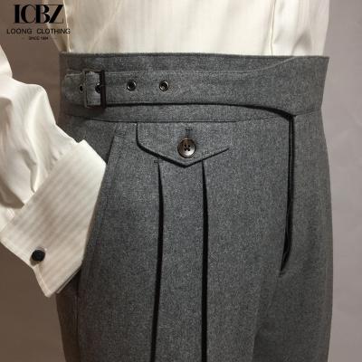 China Support 7 Days Sample Order Lead Time Men's Worsted Woolen Trousers for Autumn and Winter for sale