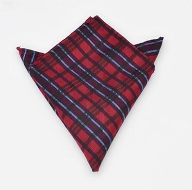 China Solid Color Men's Handkerchief Cotton Pocket Square Scarf for Professional Appearance for sale