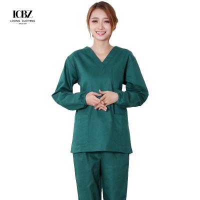 China 7 días Muestra de pedido de apoyo médico uniforme de exfoliante médico para mujeres de vestido blanco en venta