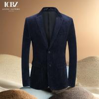 Quality end Corduroy Casual Suit Jacket for Men Single Breasted Closure and Vintage for sale
