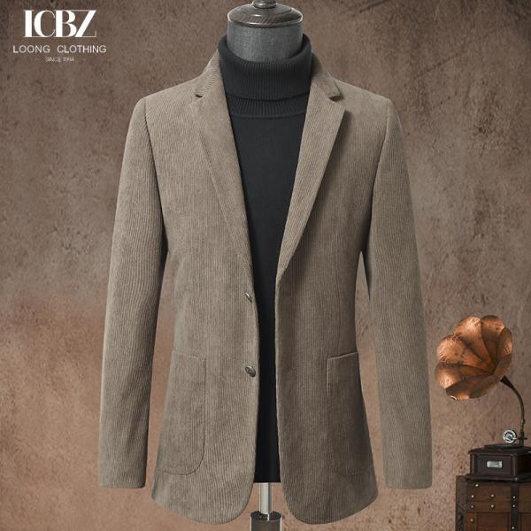 Quality Adults Corduroy Suit Jacket 2024 Custom End Slim Single Corduroy Casual Suit for Men for sale