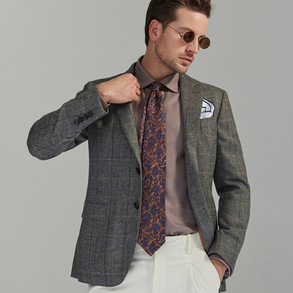 Quality 1000 Cotton Thicken Mens Formal Suits One Button Slim Fit Sport Coat Woolen for sale