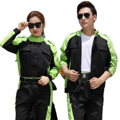 China Overalls Long Suit Cotton Polyester Mechanic Uniforms Sets Of Labor Protection Clothes for sale