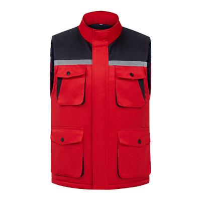China Stay Warm with Unisex Polyester Vests Waistcoats Customizable Anti-Static Workwear for sale