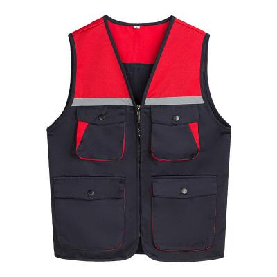 China Reflective Safety Vest Customizable for Construction Work Uniform Worker Uniform Vest for sale