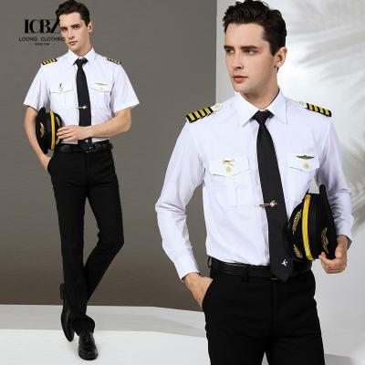 China Customized Moisture-Wicking Short Sleeves Uniform for Air Hostesses in Various Colors for sale
