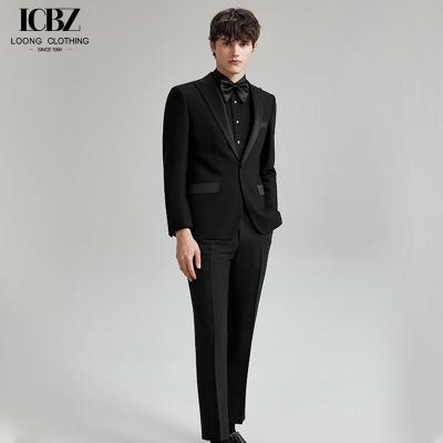 China TR Fabric Custom Suit masculino Slim Fit Business Casual Formal Wear para vestido de noiva à venda
