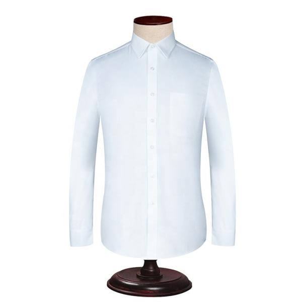 Quality Men's Clothing Office Dress Plus Size Professional Solid Color Uniform Mens Shirts for sale