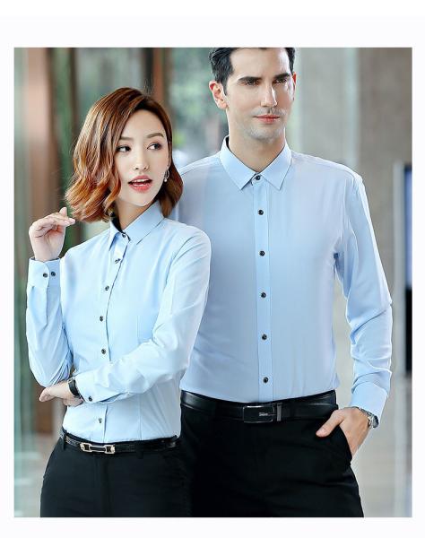 Quality Solid Pattern Breathable 100% Cotton Long Sleeve Formal Dress Shirt for Men and for sale